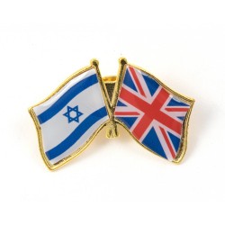 סיכת דש דגלי ישראל בריטניה הגדולה | סיכות דש